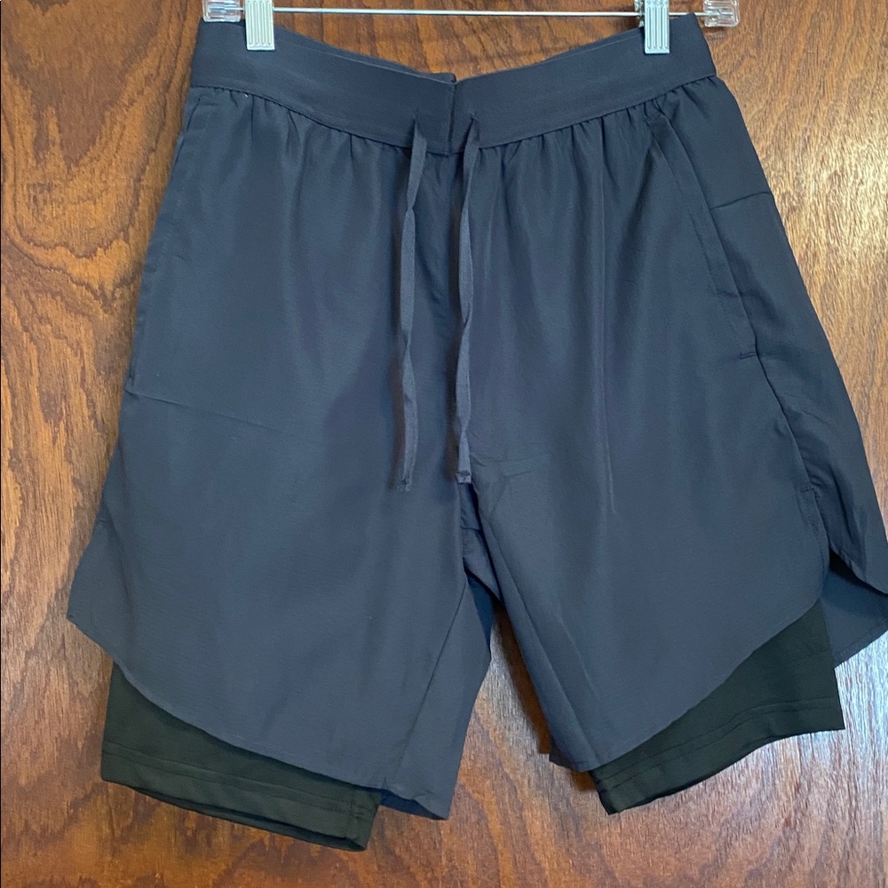 Women’s Athletic Layered Shorts - Black